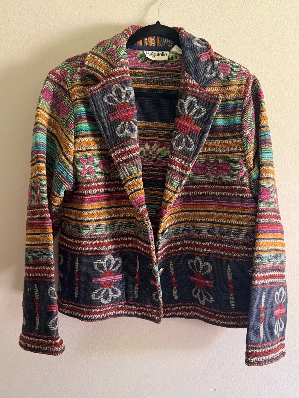 Bagatelle Multicolor Woven Blazer Cardigan size M